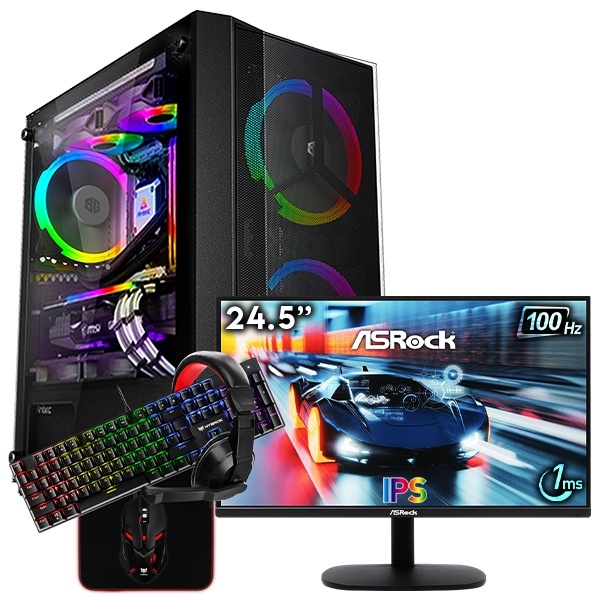 SETUP GAMER R5 3400G-VEGA 11/8Go + CL25FF + HPG200