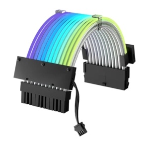 Câble d'extension 24PIN RGB Striped White