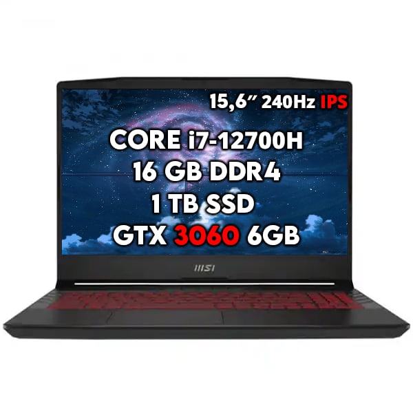 Pc Portable MSI Pulse GL66 12UEK 619MA Noir RTX 3060 Maroc