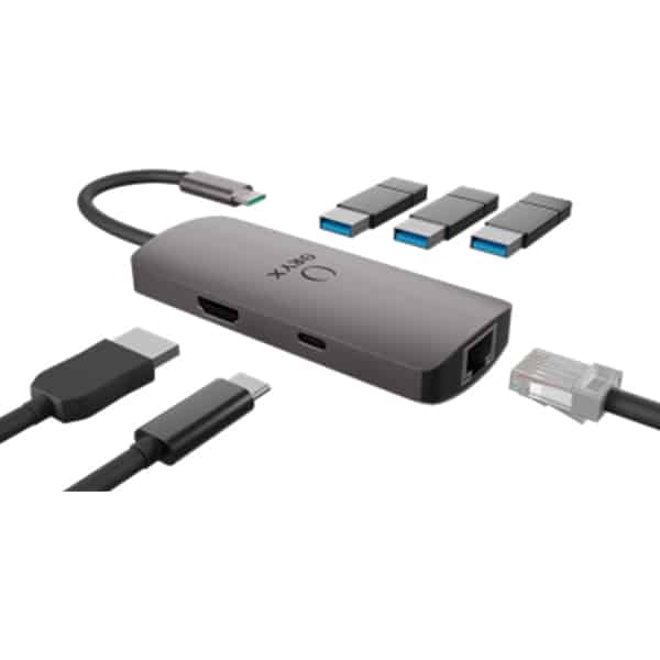 ORYX Adaptateur NMH-600C Type-C multiport 6en1