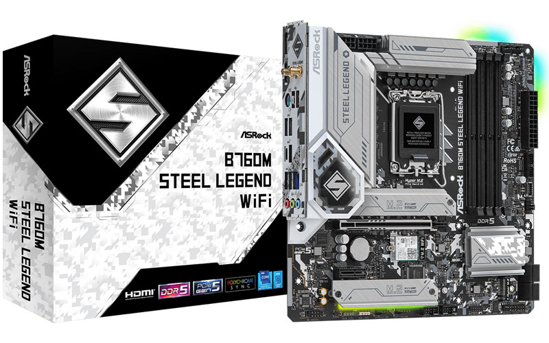 Carte Mère ASRock B760M STEEL LEGEND WIFI