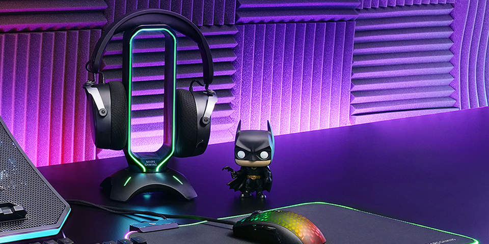 SUPPORT DE CASQUE 2 EN 1 MHHX RGB