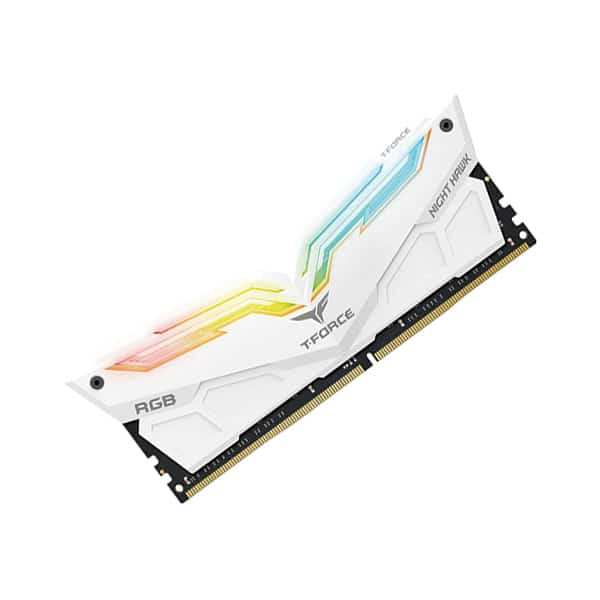 RAM  T-FORCE NIGHT HAWK RGB WHITE – 16GB DDR4 3600MHz