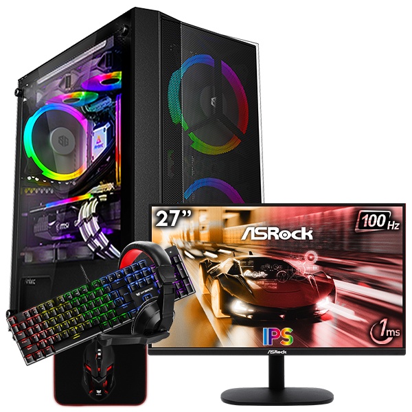 SETUP GAMER R3 3200G-VEGA 8/16Go + CL27FF + HPG200