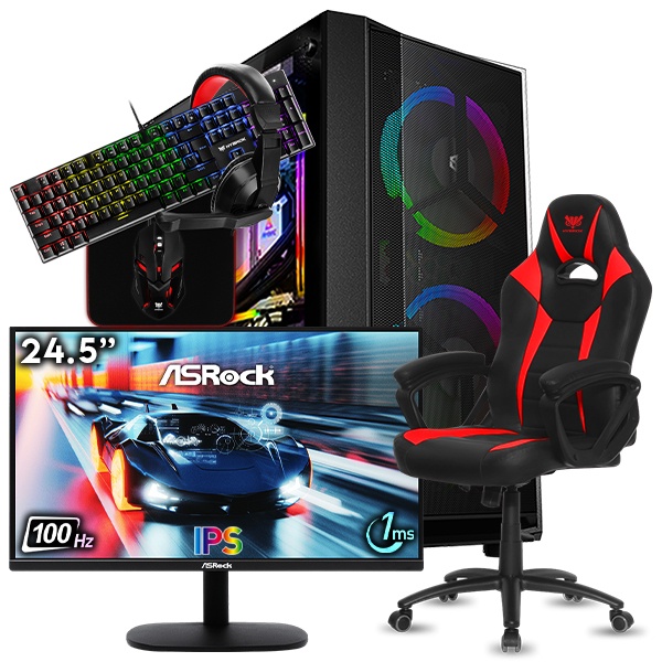 SETUP GAMER R3 3200G-VEGA 8/8Go + FIGHTER + CL25FF + HPG200