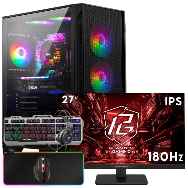 SETUP GAMER R7 5800X-RTX 4060 + PG27FFT1B + HPG100