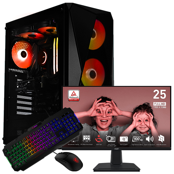 SETUP GAMER R5 3600-RX 580 + MP251 + GK100 + GM100