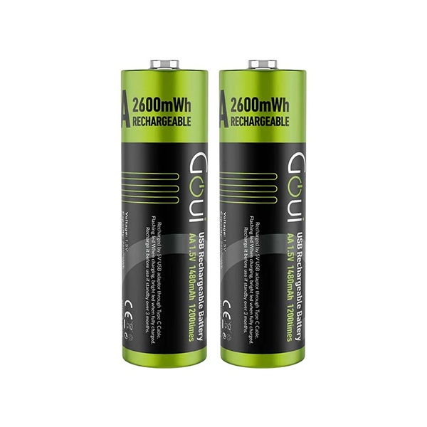 Goui Rechargeable AA Battery (2Pcs) NOIR
