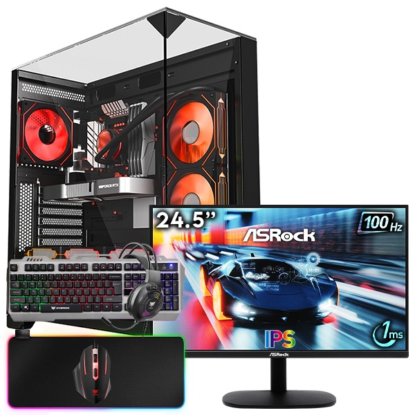 SETUP GAMER INTEL CORE i5 10400F-RTX 3060 + CL25FF + HPG100