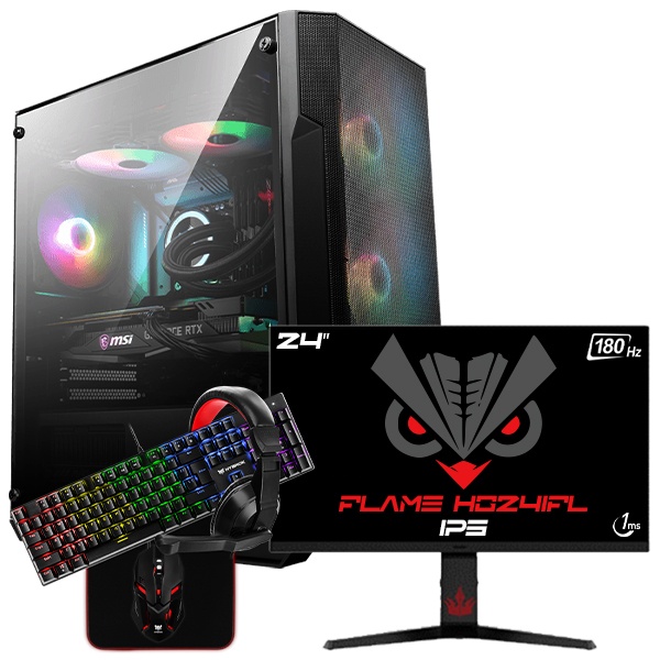 SETUP GAMER R7 3700X-RX 580 + HG24IFL + HPG200