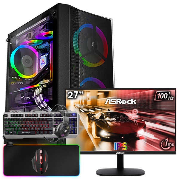 SETUP GAMER R5 3600-RX 6600 + CL27FF + HPG100