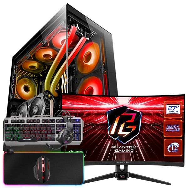 SETUP GAMER I7-14700KF-RTX 4070 + PG27F15RS1A + HPG100