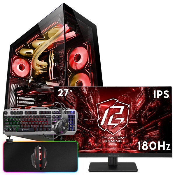 SETUP GAMER R5 5600-RTX 4070 + PG27FFT1B + HPG100