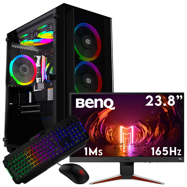 SETUP GAMER R5 3600-RTX 3050 6Go + EX240N + GK100 + GM100