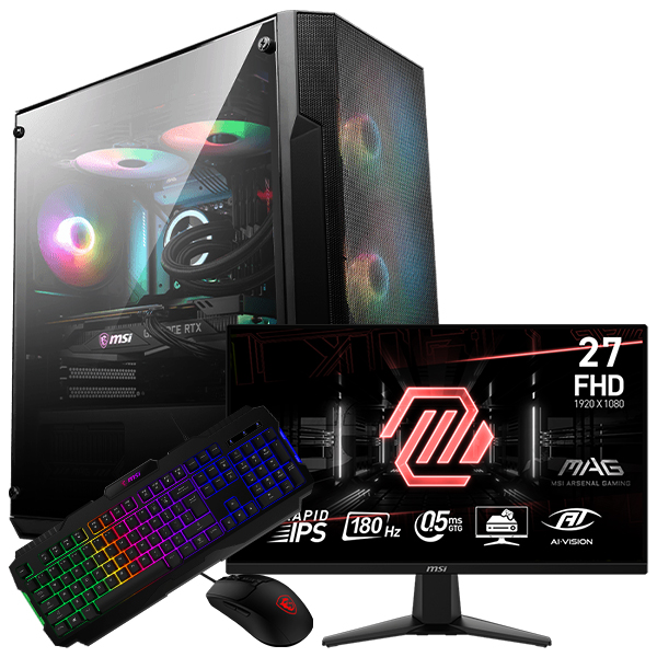 SETUP GAMER R5 5500-RTX 4060 + 275F + GM100 + GK100