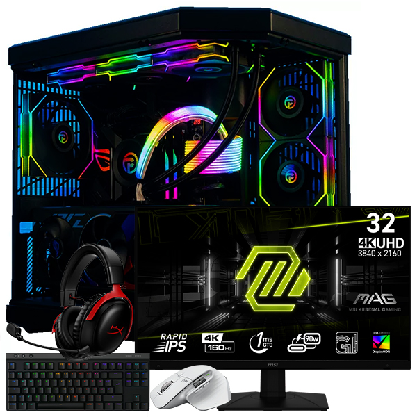 SETUP GAMER i9 14900KF-RTX 5090 + 322UPF + G515 + MX MASTER 3S + CLOUD III WIRELESS