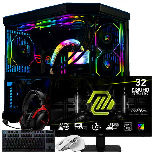 SETUP GAMER i9 14900KF-RTX 5090 + 322UPF + G915 + MX MASTER 3S + CLOUD III WIRELESS