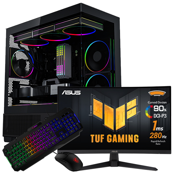 SETUP GAMER R7 5700X-RX 7600 + VG27VQM1B + GK100 + GM100