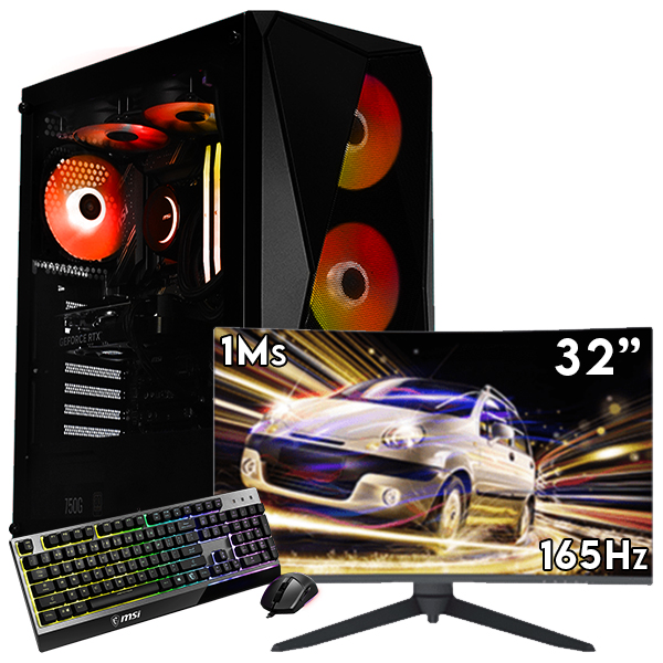 SETUP GAMER R5 5600-RTX 5060Ti 16Go + DHI-LM32-E200C + GK30