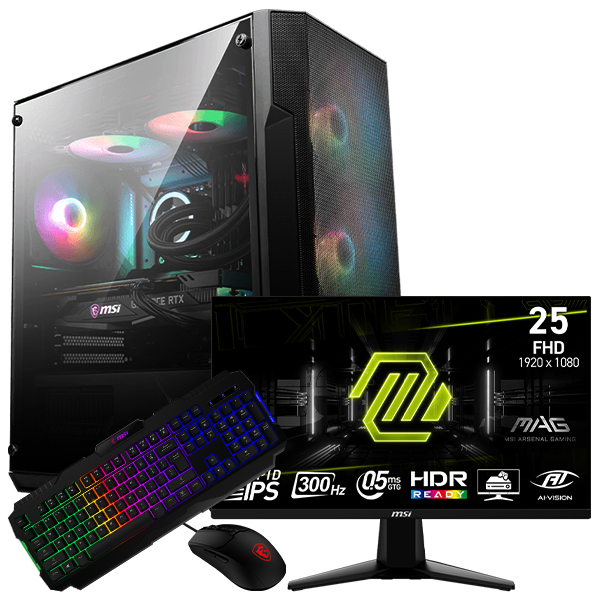 SETUP GAMER i5 13400F-RX 9060XT 16Go + 255XF + GK100 + GM100