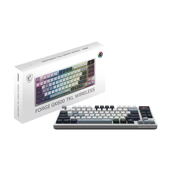 MSI FORGE GK600 TKL WIRELESS SKY FR – Image 4