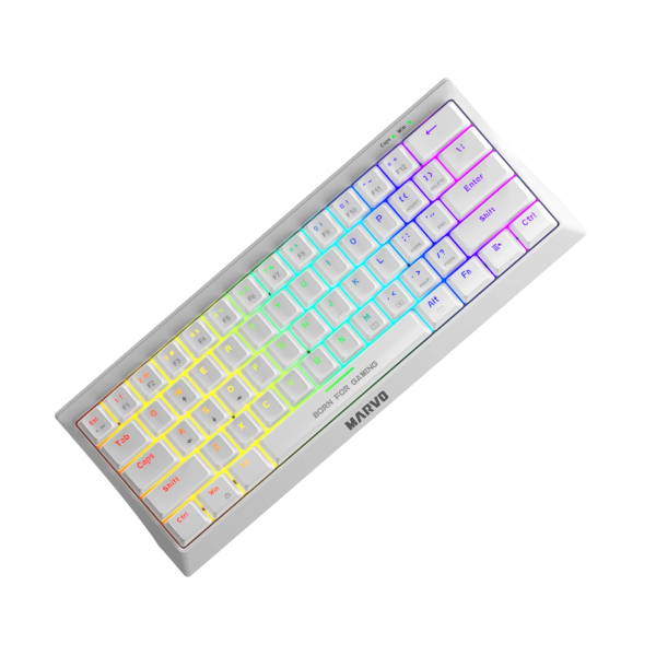 Marvo KG962G Hecate 61 EN White ( Red Switches )