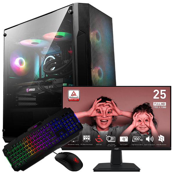 SETUP GAMER R5 5600-RTX 5060 + MP251 + GK100 + GM100