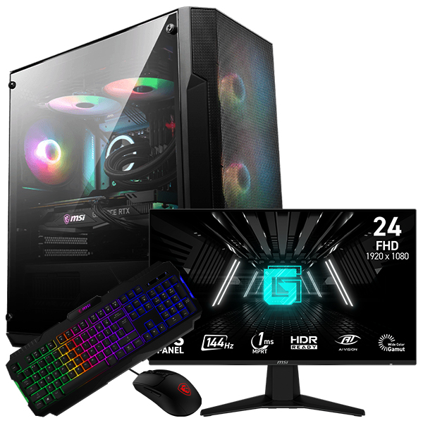 SETUP GAMER R5 5600-RX 9060XT 16Go + G242L E14 + GK100 + GM100
