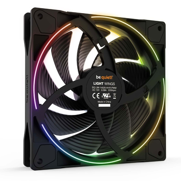 be quiet! Light Wings 140 mm PWM High Speed ARGB Triple Pack – Image 2