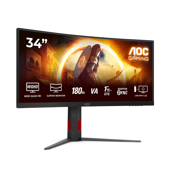 AOC CU34G4 34" 180Hz 0.5ms Curved Fast VA – Image 2