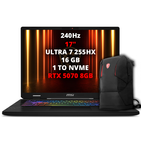 MSI CROSSHAIR 17 HX AI D2XWGKG-044MA - U7 255H, RTX 5070, 16GB, 1TB