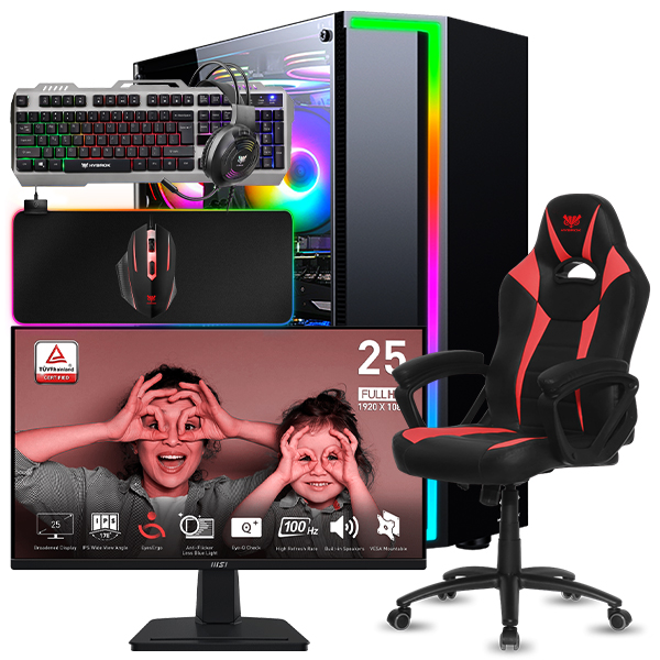 SETUP GAMER R5 5600G/16Go/256Go + MP251 + FIGHTER + HPG100