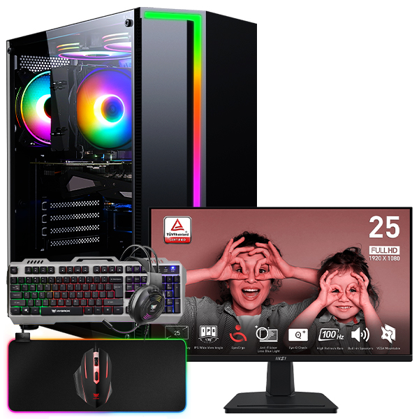 SETUP GAMER R5 5600G/16Go/256Go + MP251 + HPG100