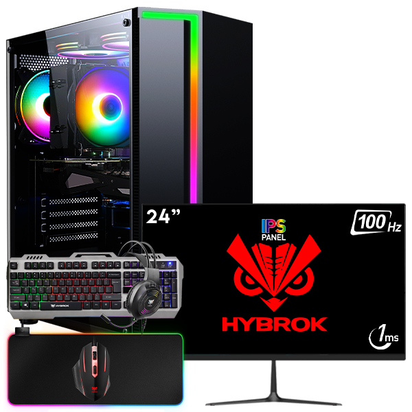 SETUP GAMER R5 5600G/16Go/256Go + HP24IPS100 + HPG100