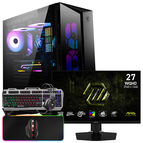 SETUP GAMER R7 5700X/RTX5070/16Go/1To + 274QPF E20 + HPG100
