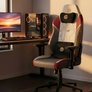 Chaise Gamer SG Racer Log Gris Rouge Terne Maroc